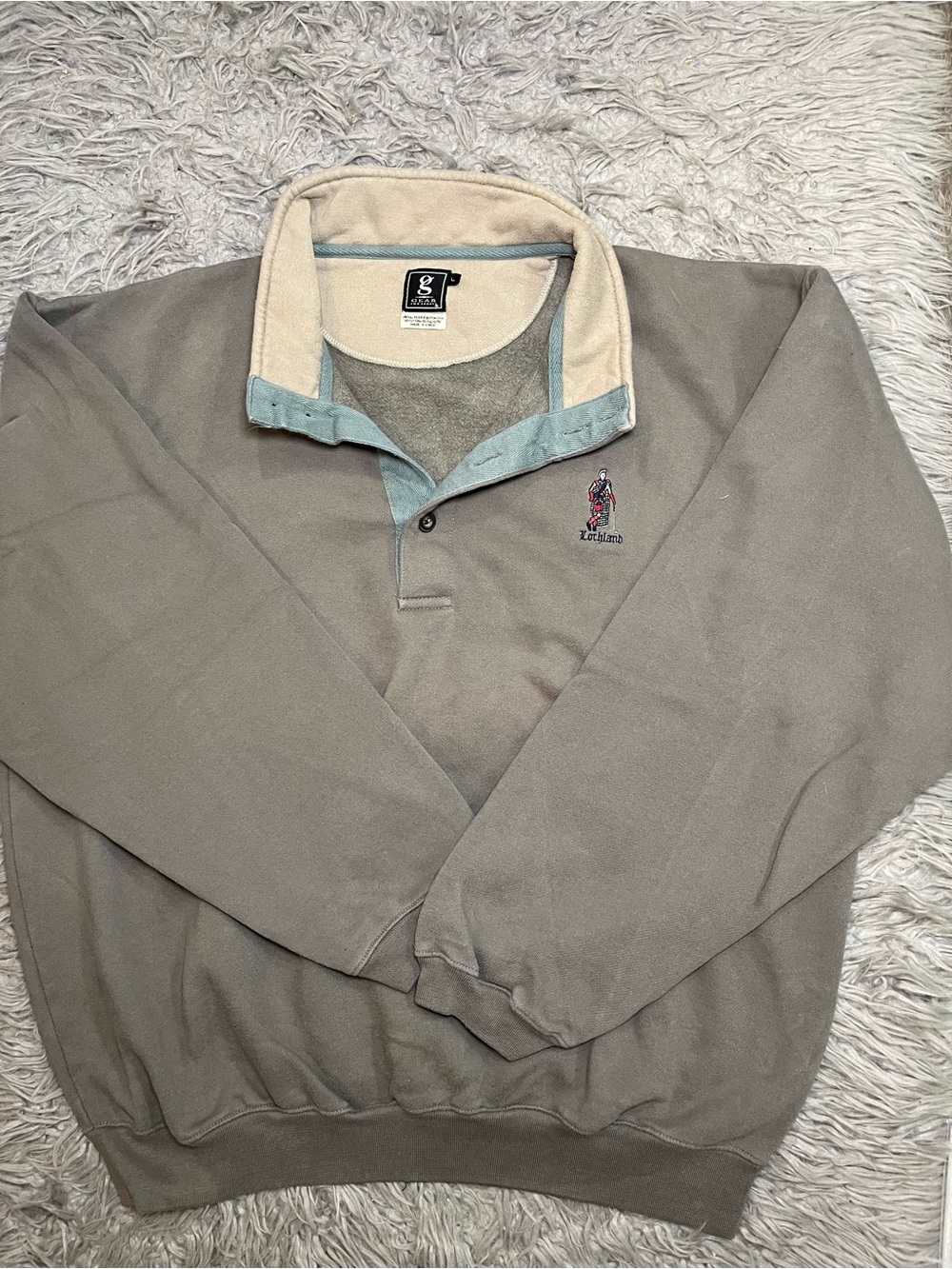 Gear For Sport Lochland Rugby Pullover Sweatshirt Size L 80% Cotton